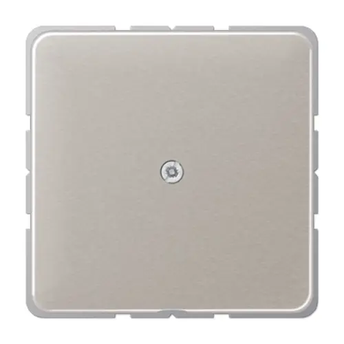 JUNG CD 590 A PT centraalplaat met snoerinvoer en draagring CD500 platina