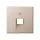 JUNG A 569-1 PLUA CH centraalplaat 1-voudig tbv RJ45 wandcontactdoos A-range champagne