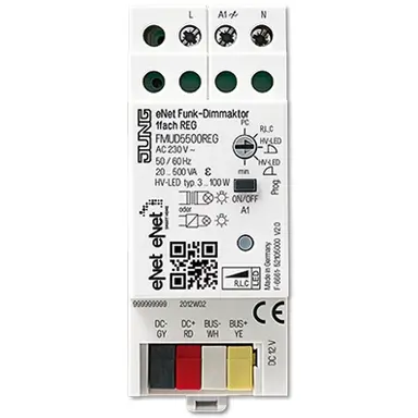 JUNG FM UD 5500 REG eNet dimactor 1-voudig DIN-rail montage