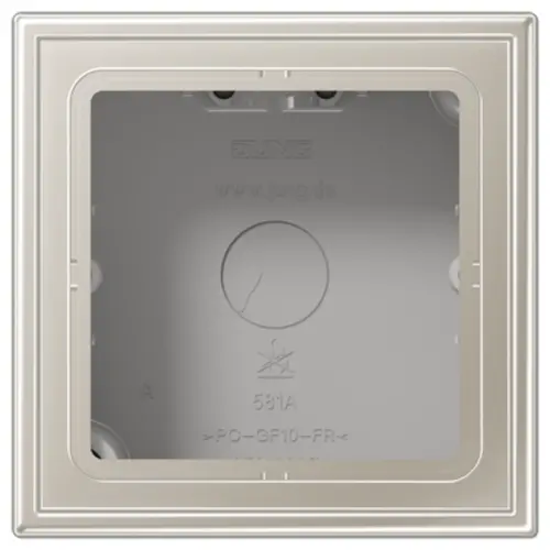 JUNG ES 2581 A-L opbouwbak 1-voudig LS990 edelstaal
