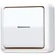 JUNG 606 KO5 A WW opbouw wisselschakelaar met controlelamp 10A AP600 alpine wit