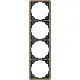 JUNG CD 584 GB afdekraam 4-voudig CD500 goud brons