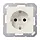 JUNG A 1520 N wandcontactdoos randaarde AS500 creme