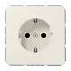 JUNG CD 1520 NKI wandcontactdoos randaarde Safety+ CD500 creme