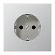 JUNG AL 1520 NKI wandcontactdoos randaarde Safety+ LS990 aluminium