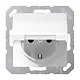 JUNG AS 1520 NKIKL WW wandcontactdoos randaarde Safety+ en klapdeksel AS500 alpine wit