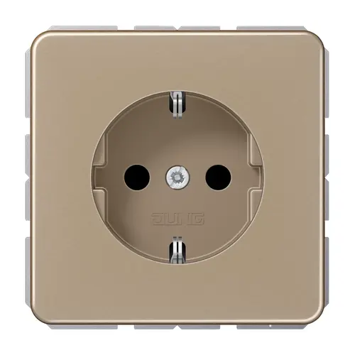 JUNG CD 1520 N GB wandcontactdoos randaarde CD500 goud brons