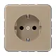 JUNG CD 1520 N GB wandcontactdoos randaarde CD500 goud brons