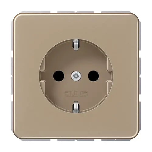 JUNG CD 1520 NKI GB wandcontactdoos randaarde Safety+ CD500 goud brons