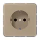 JUNG CD 1520 NKI GB wandcontactdoos randaarde Safety+ CD500 goud brons
