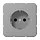 JUNG CD 1520 NKI GR wandcontactdoos randaarde Safety+ CD500 grijs