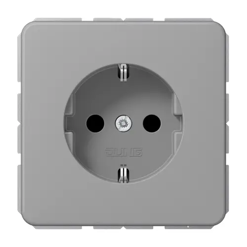 JUNG CD 1520 NKI GR wandcontactdoos randaarde Safety+ CD500 grijs