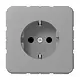 JUNG CD 1520 NKI GR wandcontactdoos randaarde Safety+ CD500 grijs