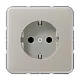 JUNG CD 1520 NKI PT wandcontactdoos randaarde Safety+ CD500 platina