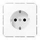 JUNG CD 1520 NKI WW wandcontactdoos randaarde Safety+ CD500 alpine wit