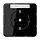 JUNG CD 1520 NNA SW wandcontactdoos randaarde tekstvenster CD500 zwart
