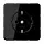 JUNG CD 1520 N SW wandcontactdoos randaarde CD500 zwart