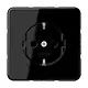 JUNG CD 1520 N SW wandcontactdoos randaarde CD500 zwart glans