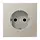 JUNG ES 1520 N wandcontactdoos randaarde LS990 edelstaal