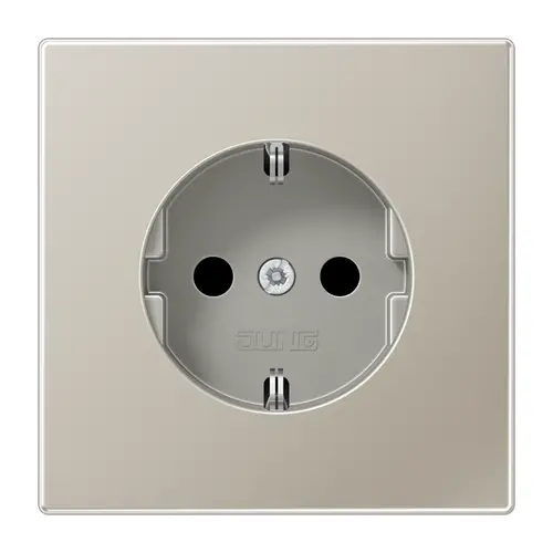 JUNG ES 1520 N wandcontactdoos randaarde LS990 edelstaal