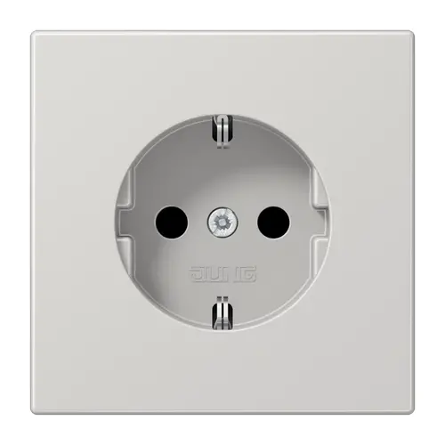 JUNG LS 1520 NKI LG wandcontactdoos randaarde Safety+ LS990 lichtgrijs