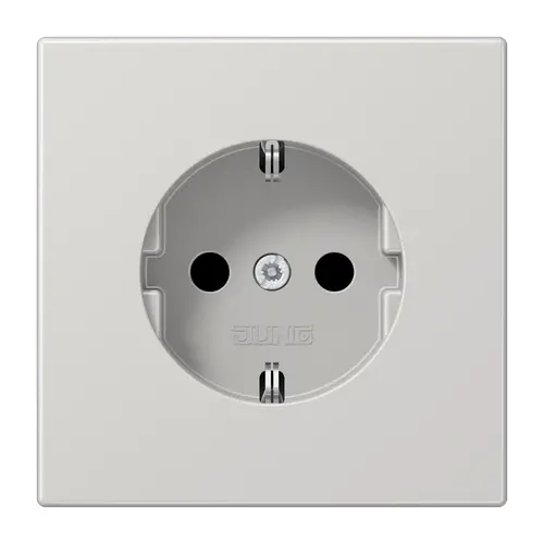 JUNG LS 1520 N LG wandcontactdoos randaarde LS990 lichtgrijs