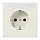 JUNG LS 1520 NNA wandcontactdoos randaarde tekstvenster LS990 creme