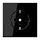 JUNG LS 1520 N SW wandcontactdoos randaarde LS990 zwart