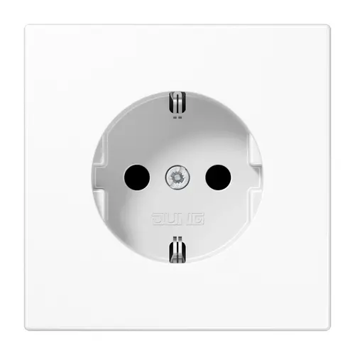 JUNG LS 1520 N WW wandcontactdoos randaarde LS990 alpine wit