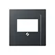 JUNG A 569 BFPLT ANM centraalplaat multimedia A-range antraciet mat