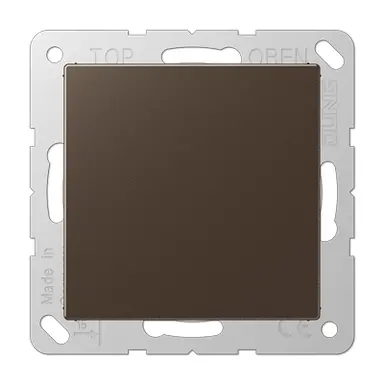 JUNG A 594-0 MO centraalplaat blinddeksel incl. draagframe A-range mokka