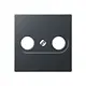 JUNG A 561 BFPLTV ANM centraalplaat antenne-coax A-range antraciet mat