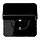 JUNG CD 1520 NBFKL SW wandcontactdoos randaarde klapdeksel CD500 zwart
