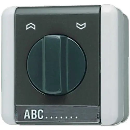 JUNG 834.20 W jaloezie draaischakelaar 2-polig opbouw IP44 WG800