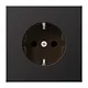 JUNG AL 1520 N D wandcontactdoos randaarde LS990 dark gelakt aluminium