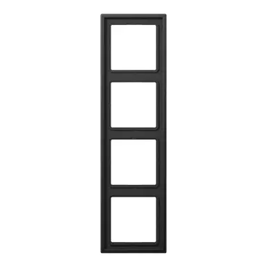 JUNG AL 2984 D afdekraam 4-voudig LS990 dark gelakt aluminium