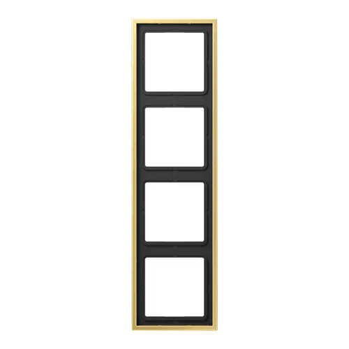 JUNG ME 2984 C afdekraam 4-voudig LS990 messing klassiek