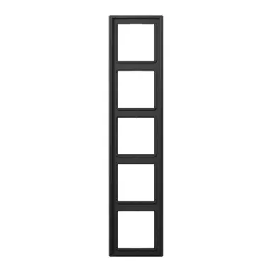 JUNG AL 2985 D afdekraam 5-voudig LS990 dark gelakt aluminium