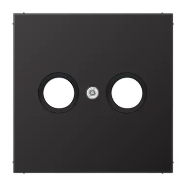 JUNG AL 2990 TV D centraalplaat antenne-coax LS990 dark gelakt aluminium