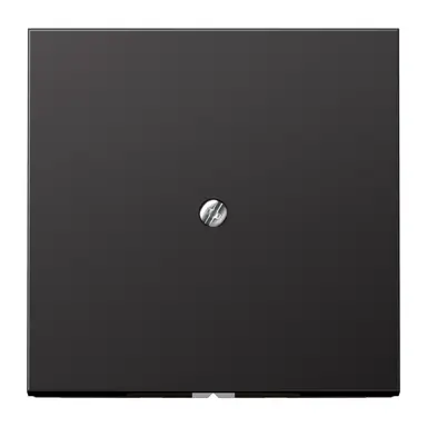 JUNG AL 2990 A D centraalplaat snoer invoer incl. draagframe LS990 dark gelakt aluminium