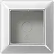 JUNG AS 581 A AL opbouwbak 1-voudig A-range aluminium