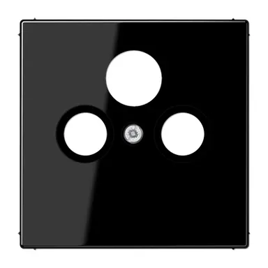 JUNG LS 990 SAT SW centraalplaat coax/sat LS990 zwart glans