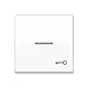 JUNG AS 591 KO5T WW schakelwip met sleutelsymbool en controlevenster alpine wit