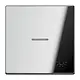 JUNG GCR 2990 KO5 L schakelwip met lichtsymbool en controlevenster LS990 glanzend chroom