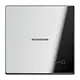 JUNG GCR 2990 KO5 T schakelwip met sleutelsymbool en controlevenster LS990 glanzend chroom