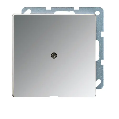 JUNG GCR 2990 A centraalplaat snoer invoer LS990 glanzend chroom