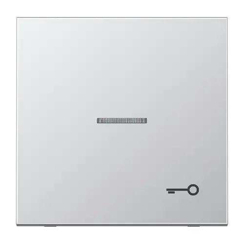 JUNG AL 2990 KO5 T schakelwip met sleutelsymbool en controlevenster LS990 aluminium
