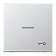 JUNG AL 2990 KO5 T schakelwip met sleutelsymbool en controlevenster LS990 aluminium