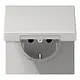 JUNG LS 1520 NKIKL LG wandcontactdoos randaarde Safety+ klapdeksel LS990 lichtgrijs