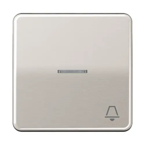 JUNG CD 590 KO5K PT schakelwip met belsymbool en controlevenster CD500 platina